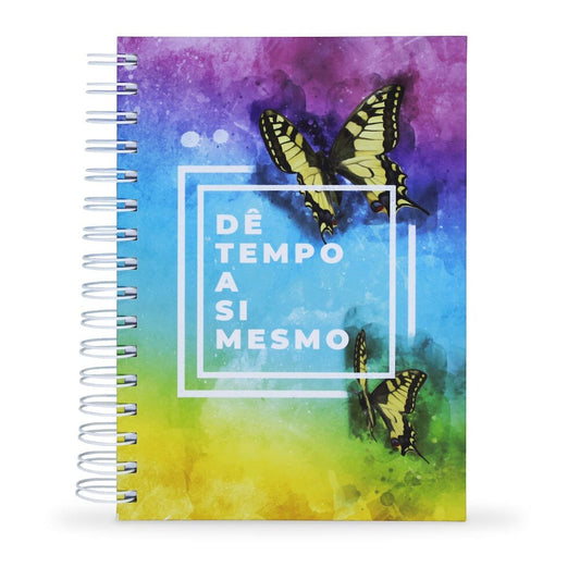 Planner Semanal Borboletas Capa Dura 156 Folhas 75g A5 21x15cm