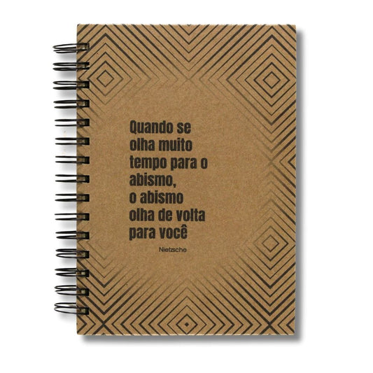 Caderno Pautado Filosofia 125 Folhas 90g A5 Nietzsche Abismo