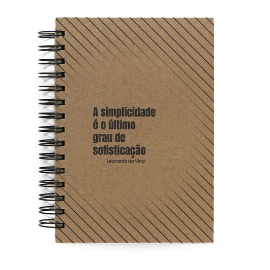 Planner Diário Premium Permanente Simplicidade Capa Dura 212 Folhas A5