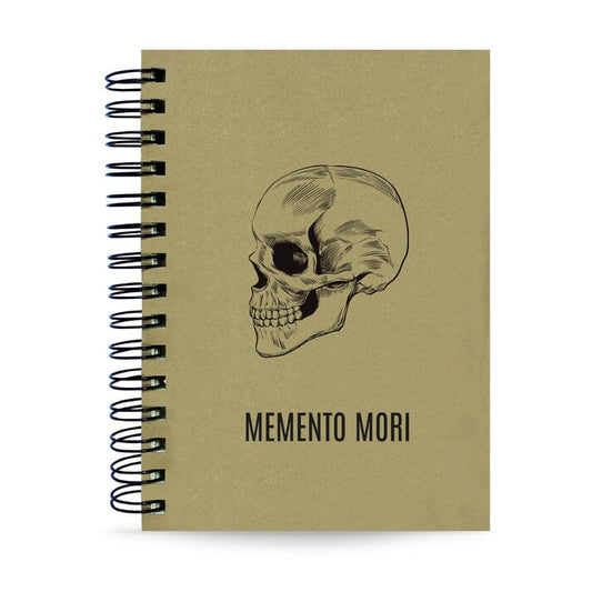 Agenda Semanal Datada 2025 Memento Mori Caveira 120 Fls 90g A5