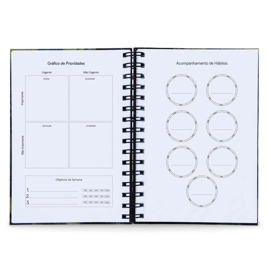 Planner Semanal Capa Dura Simplicidade 156 Folhas 75g A5