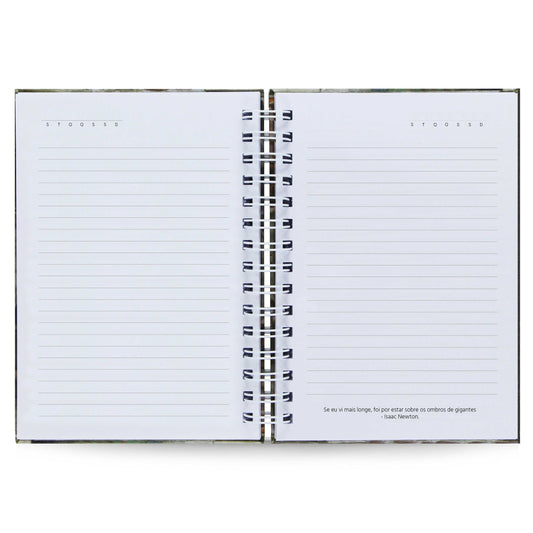 Caderno Pautado Minimalista 125 Folhas 90g A5 Seja Curioso